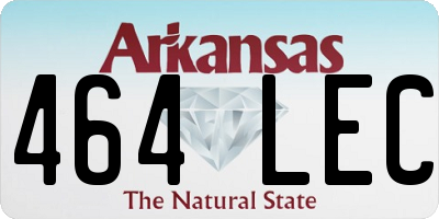 AR license plate 464LEC