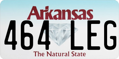 AR license plate 464LEG