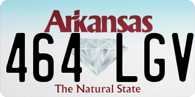 AR license plate 464LGV