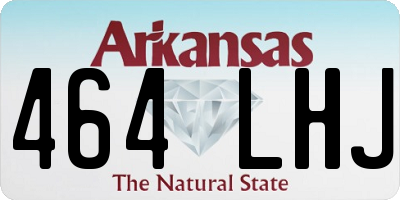 AR license plate 464LHJ