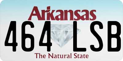 AR license plate 464LSB