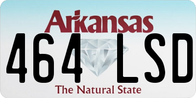 AR license plate 464LSD