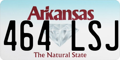 AR license plate 464LSJ