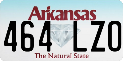 AR license plate 464LZO