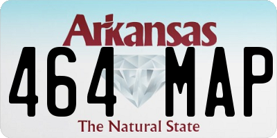 AR license plate 464MAP