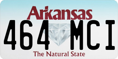 AR license plate 464MCI