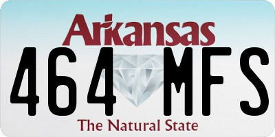 AR license plate 464MFS