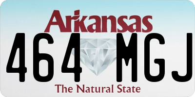AR license plate 464MGJ