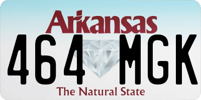 AR license plate 464MGK