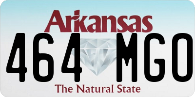 AR license plate 464MGO