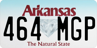 AR license plate 464MGP
