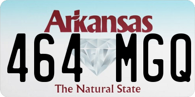 AR license plate 464MGQ
