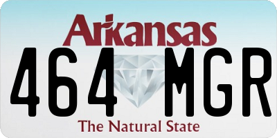 AR license plate 464MGR