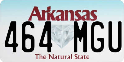 AR license plate 464MGU