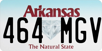 AR license plate 464MGV