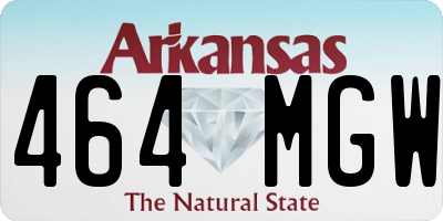 AR license plate 464MGW