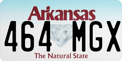 AR license plate 464MGX