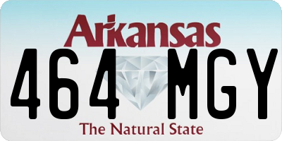 AR license plate 464MGY