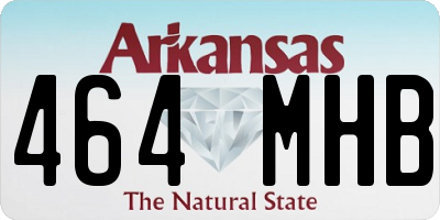 AR license plate 464MHB
