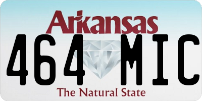 AR license plate 464MIC