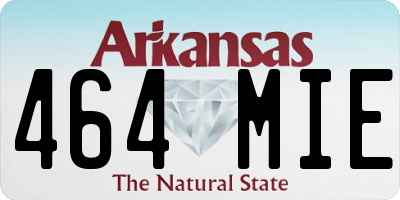 AR license plate 464MIE