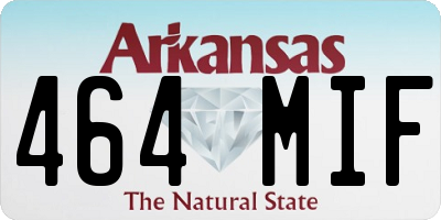 AR license plate 464MIF