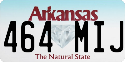 AR license plate 464MIJ