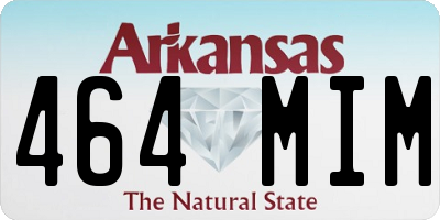 AR license plate 464MIM