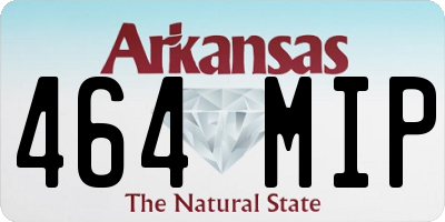 AR license plate 464MIP