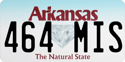 AR license plate 464MIS