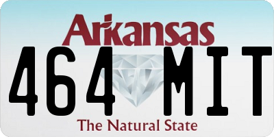 AR license plate 464MIT