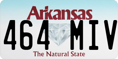 AR license plate 464MIV