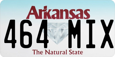 AR license plate 464MIX