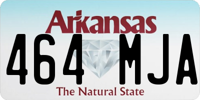 AR license plate 464MJA