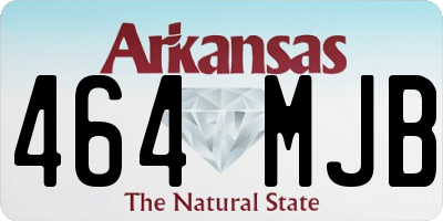 AR license plate 464MJB