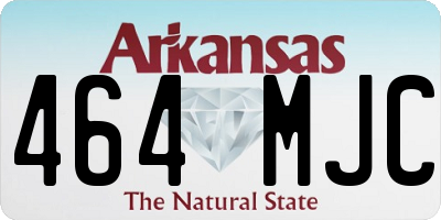 AR license plate 464MJC