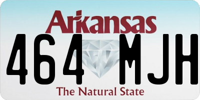 AR license plate 464MJH