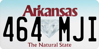AR license plate 464MJI