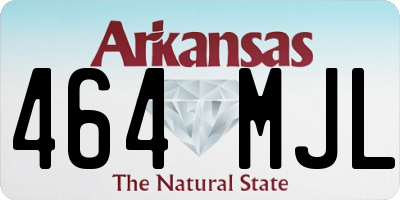 AR license plate 464MJL