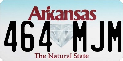 AR license plate 464MJM