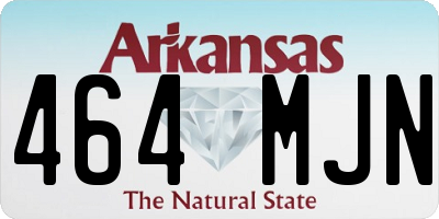 AR license plate 464MJN
