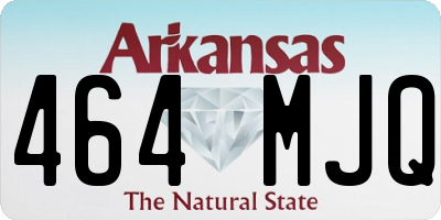 AR license plate 464MJQ