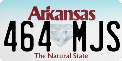 AR license plate 464MJS