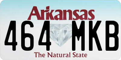 AR license plate 464MKB