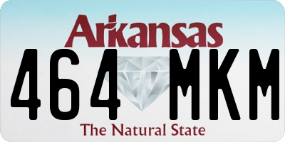 AR license plate 464MKM