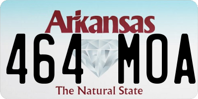 AR license plate 464MOA