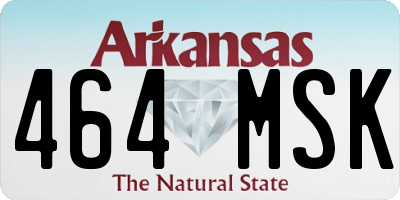 AR license plate 464MSK