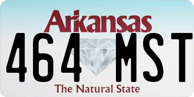AR license plate 464MST