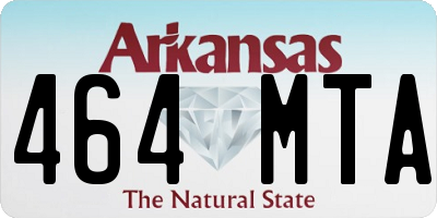 AR license plate 464MTA
