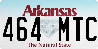 AR license plate 464MTC